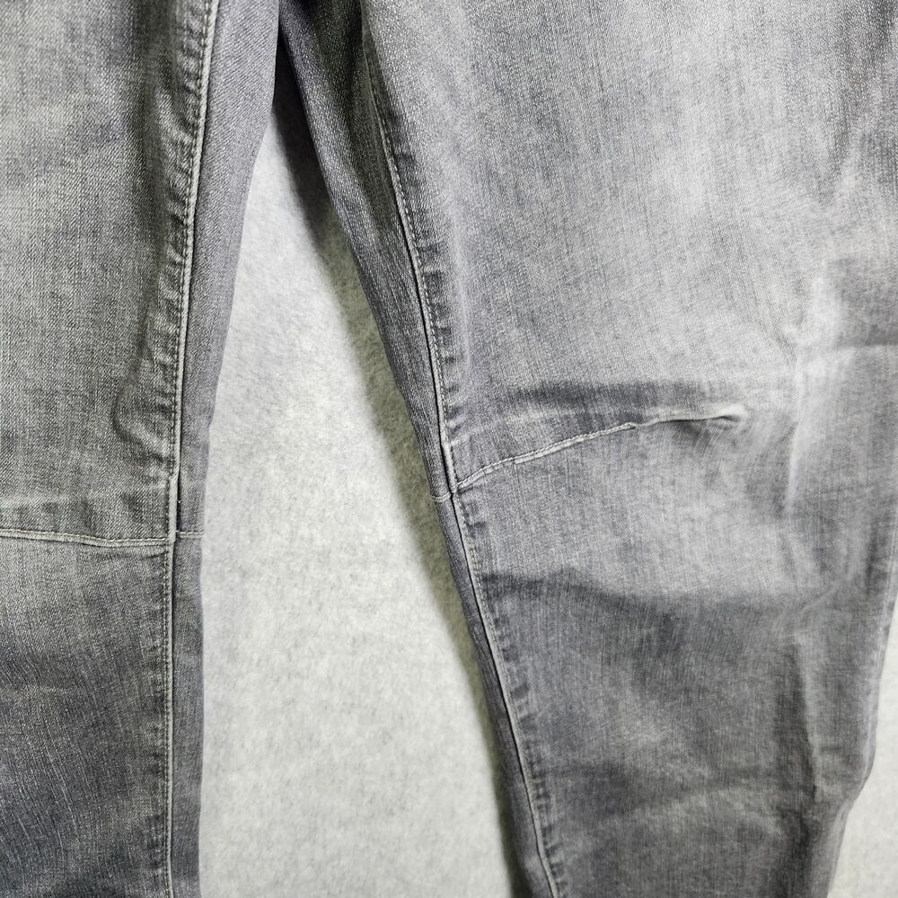 NWT Mica Denim Super High Barrel Wide Leg Ankle Jeans Grey Sz 28 Pockets Preppy - Picture 7 of 15